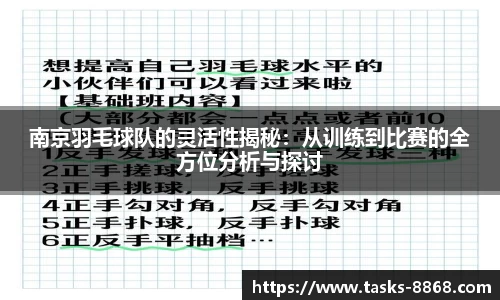 南京羽毛球队的灵活性揭秘：从训练到比赛的全方位分析与探讨